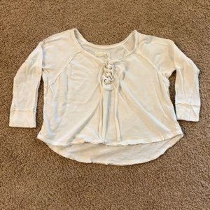 We the Free Cropped Lace Up shi…